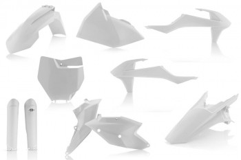 Kit plasticos KTM SX/SXF 16-17 completos blancos